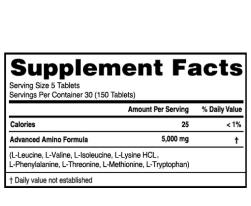 Amino formula for health